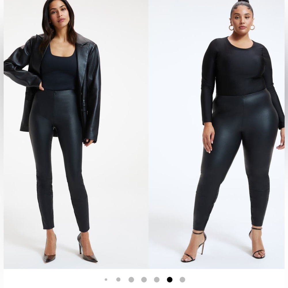 NWT Good American Better than Faux Leather legging/pants size 3